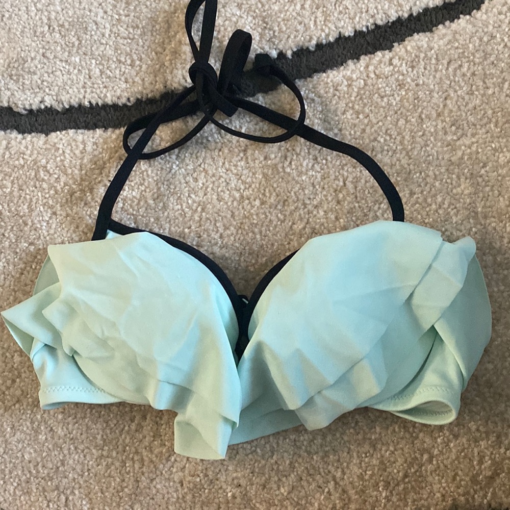 PINK Ruffle Bikini Top